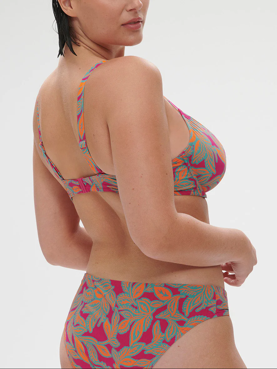 Haut de maillot de bain avec armatures - Imprimé Rose Ménara - Image 2