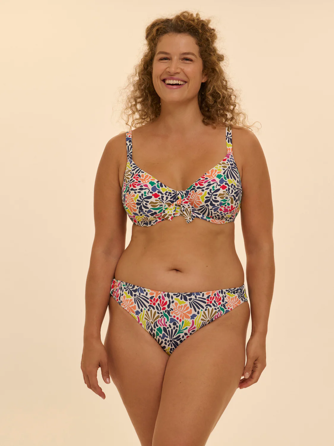 Haut de maillot de bain avec armatures - Imprimé tropico blanc - Image 5