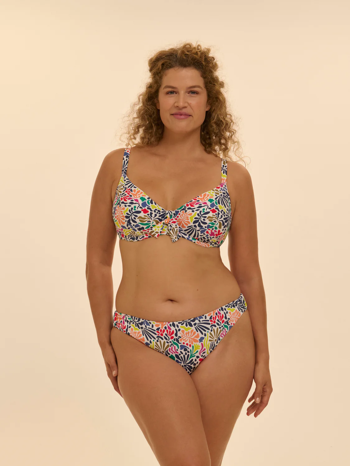 Haut de maillot de bain avec armatures - Imprimé tropico blanc - Image 6