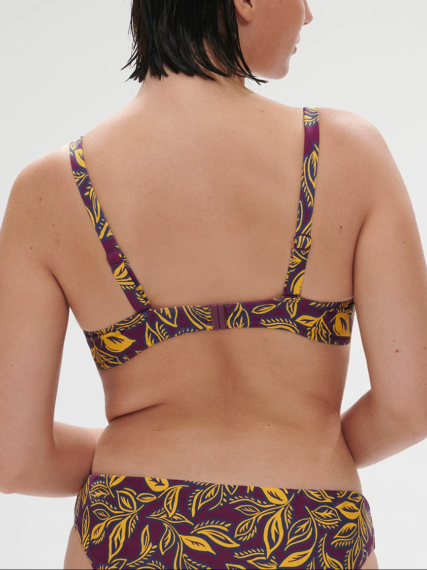 Haut de maillot de bain avec armatures - Imprimé Violet Agadir - Image 2