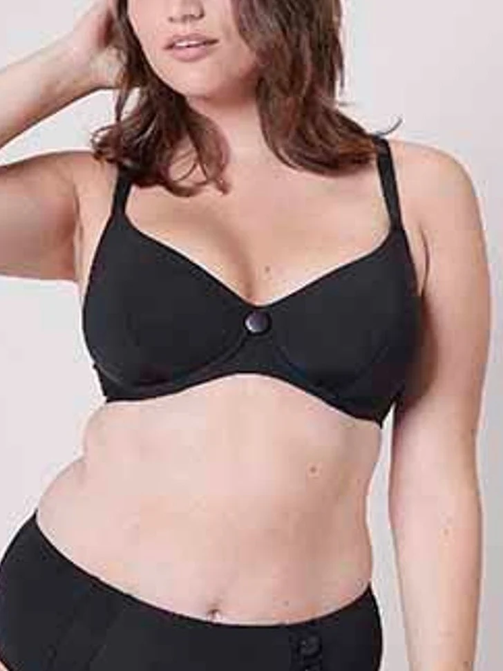 Haut de maillot de bain avec armatures - Noir - Image 2