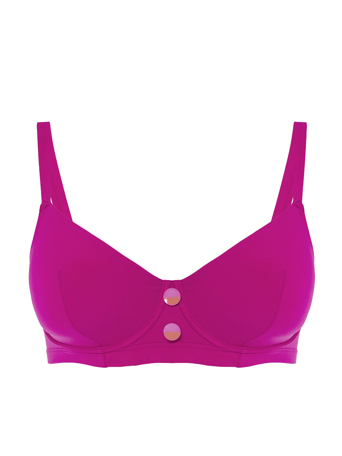 Haut de maillot de bain avec armatures - Rose Hibiscus - Image 3
