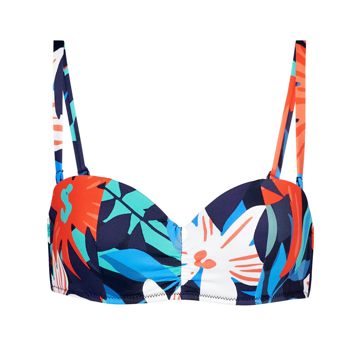 Haut de maillot de bain bandeau mousse avec armatures - Abysse - Image 4