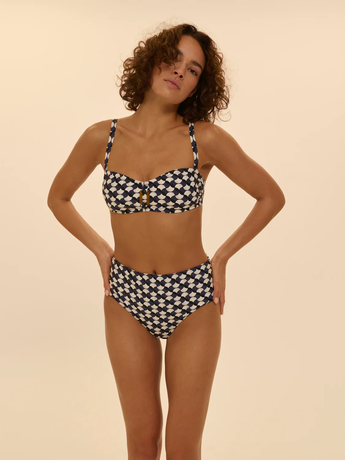 Haut de maillot de bain bandeau mousse avec armatures - Imprimé sailling - Image 6