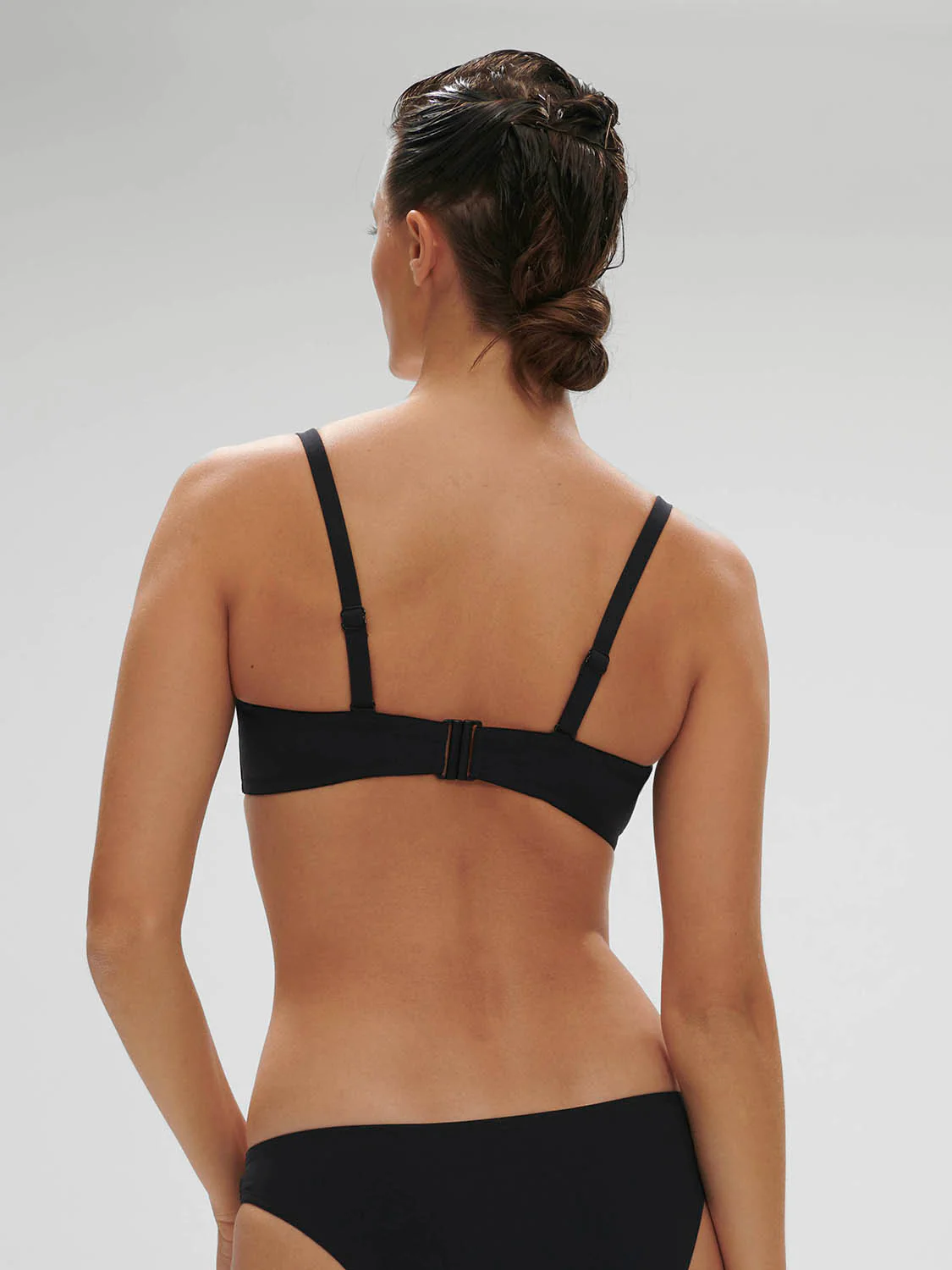 Haut de maillot de bain bandeau mousse avec armatures - Noir - Image 2