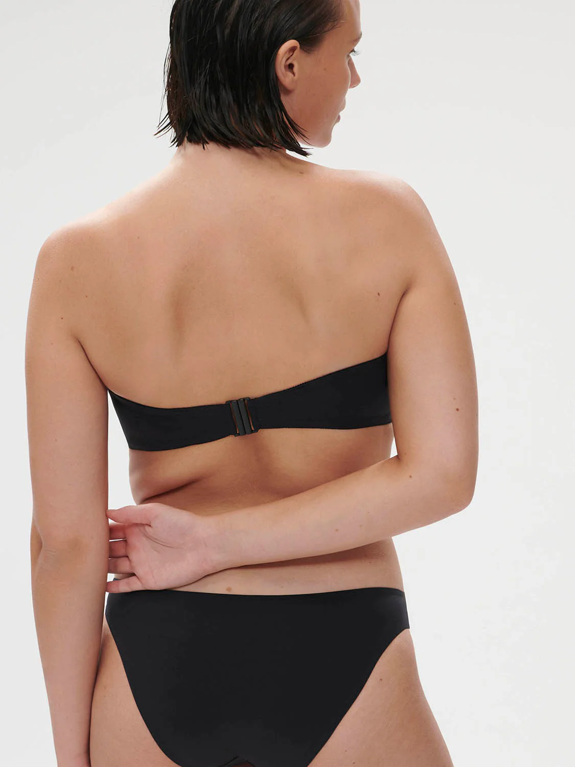 Haut de maillot de bain bandeau mousse avec armatures - Noir - Image 4