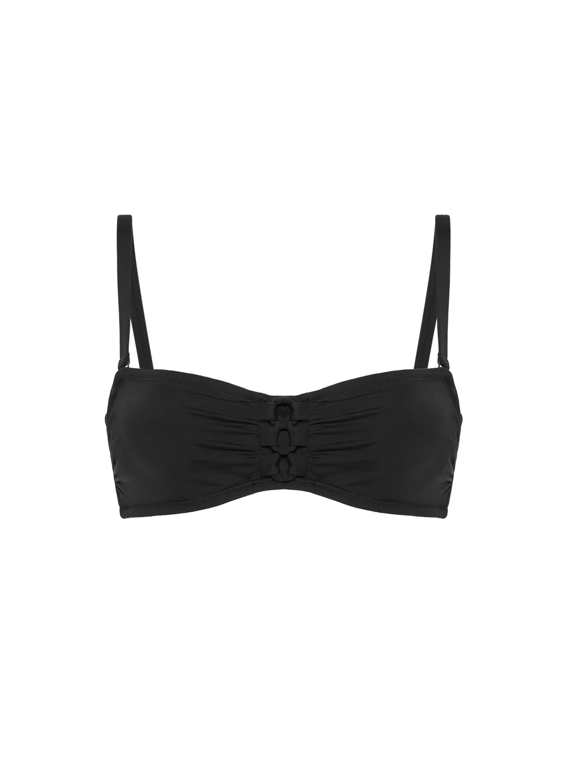 Haut de maillot de bain bandeau mousse avec armatures - Noir - Image 9