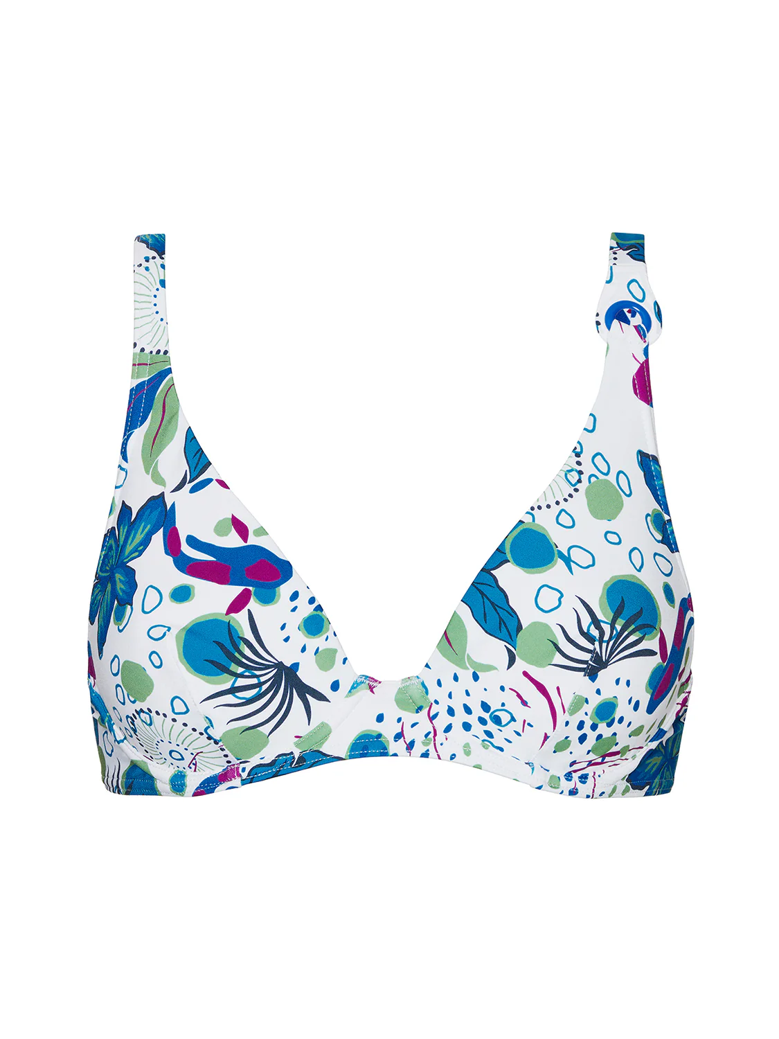 Haut de maillot de bain triangle avec armatures - Blanc Littoral - Image 5