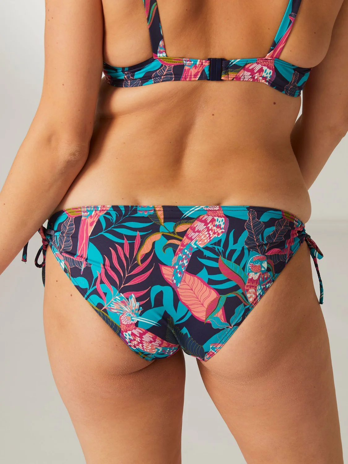 Haut de maillot de bain triangle avec armatures - Bleu cosmos - Image 3