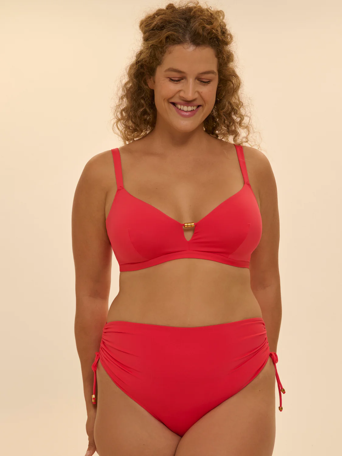 Haut de maillot de bain triangle avec armatures cachées - Flamingo - Image 4
