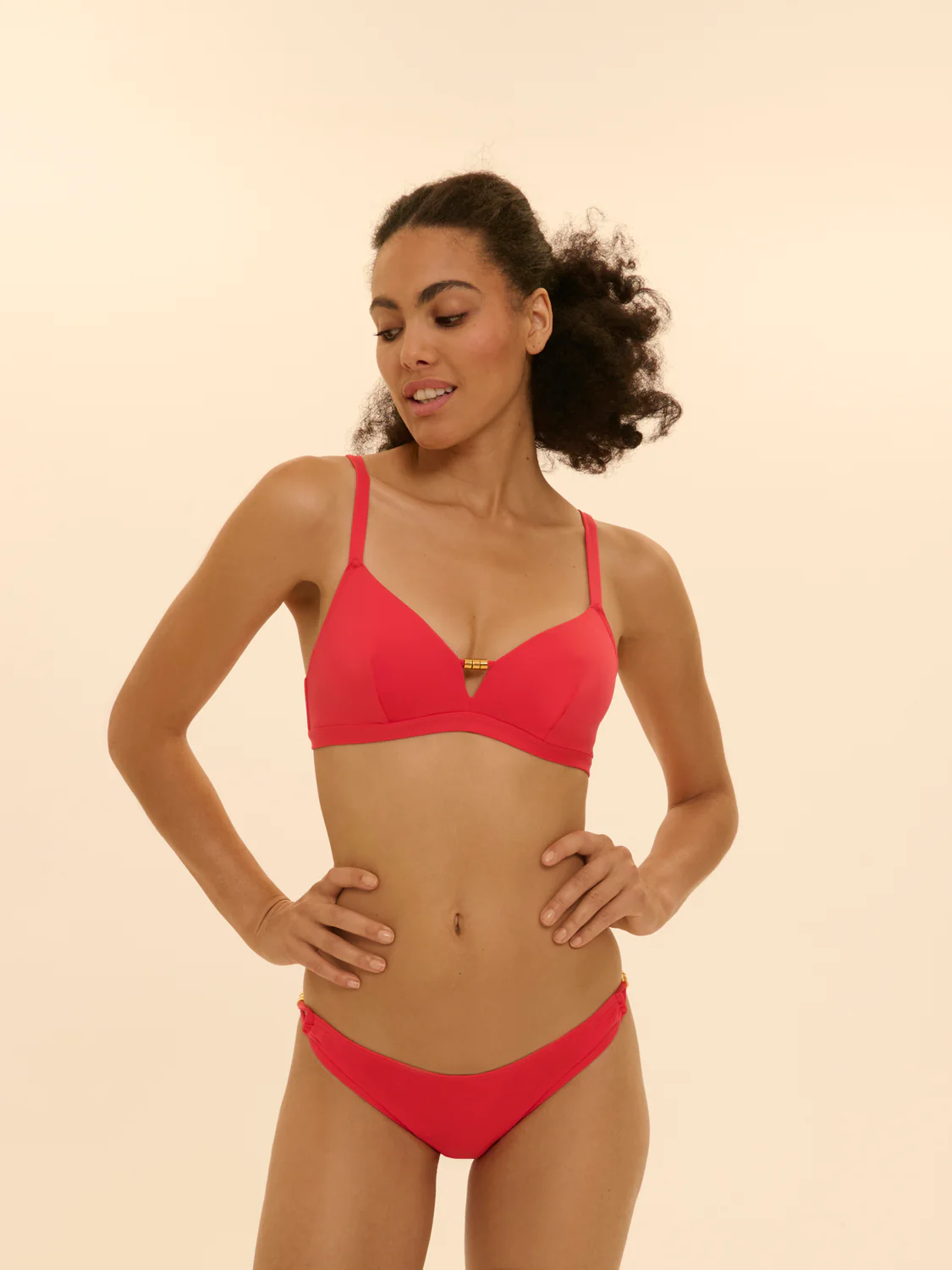 Haut de maillot de bain triangle avec armatures cachées - Flamingo - Image 8
