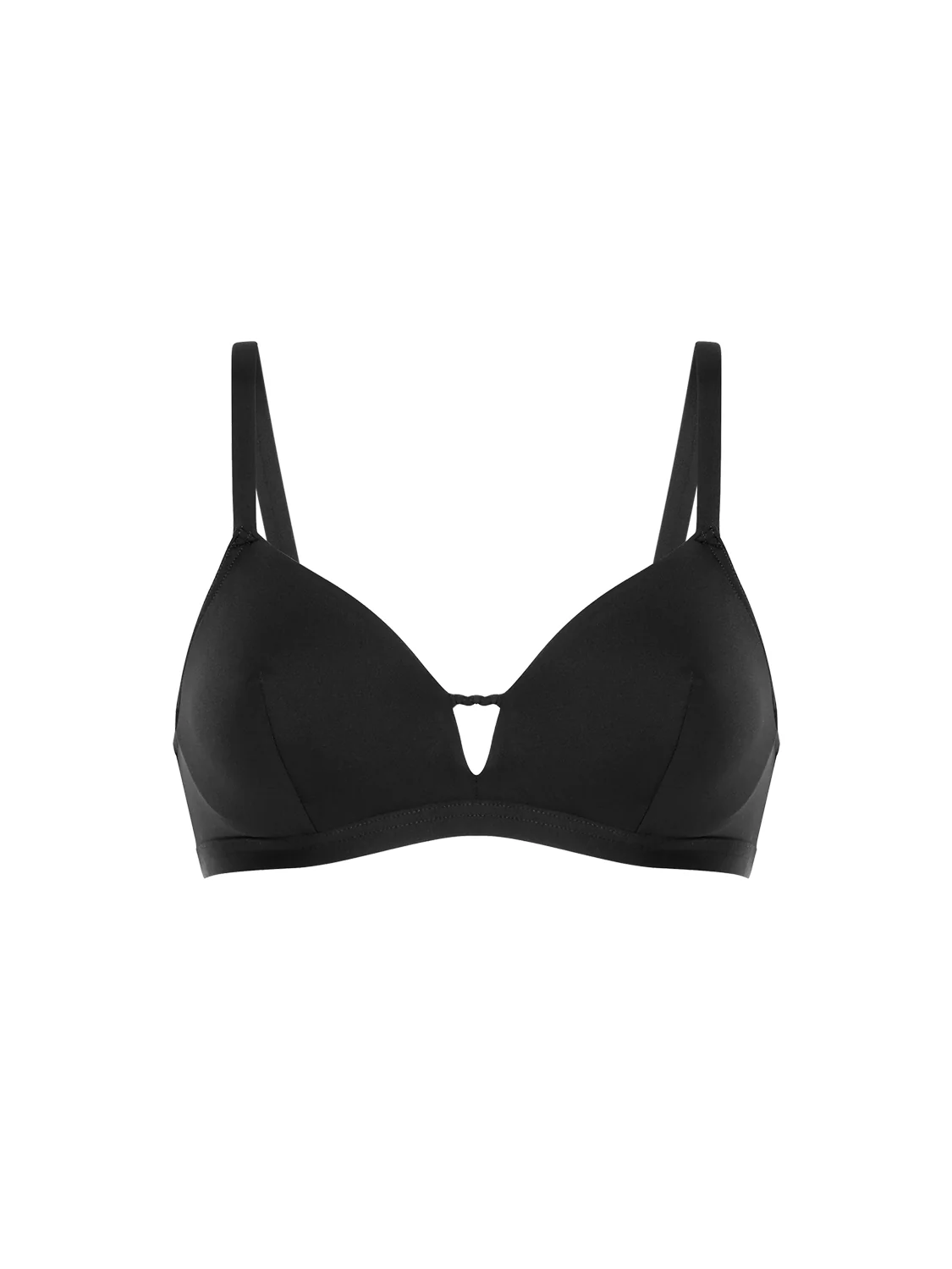 Haut de maillot de bain triangle avec armatures cachées - Noir - Image 12