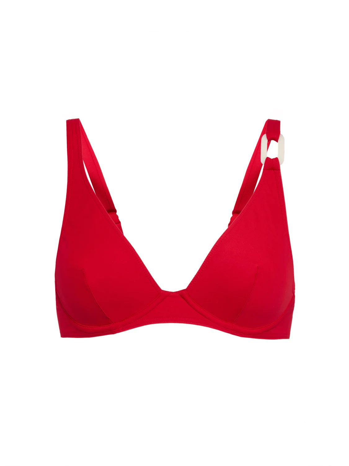 Haut de maillot de bain triangle avec armatures - Ecarlate - Image 5