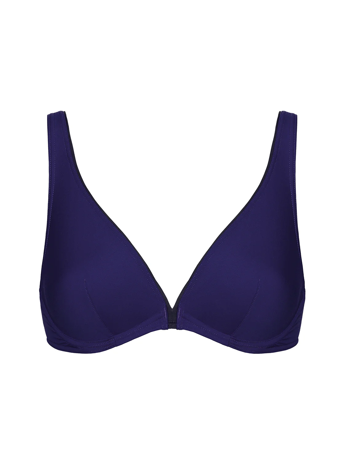 Haut de maillot de bain triangle avec armatures - Minuit - Image 3
