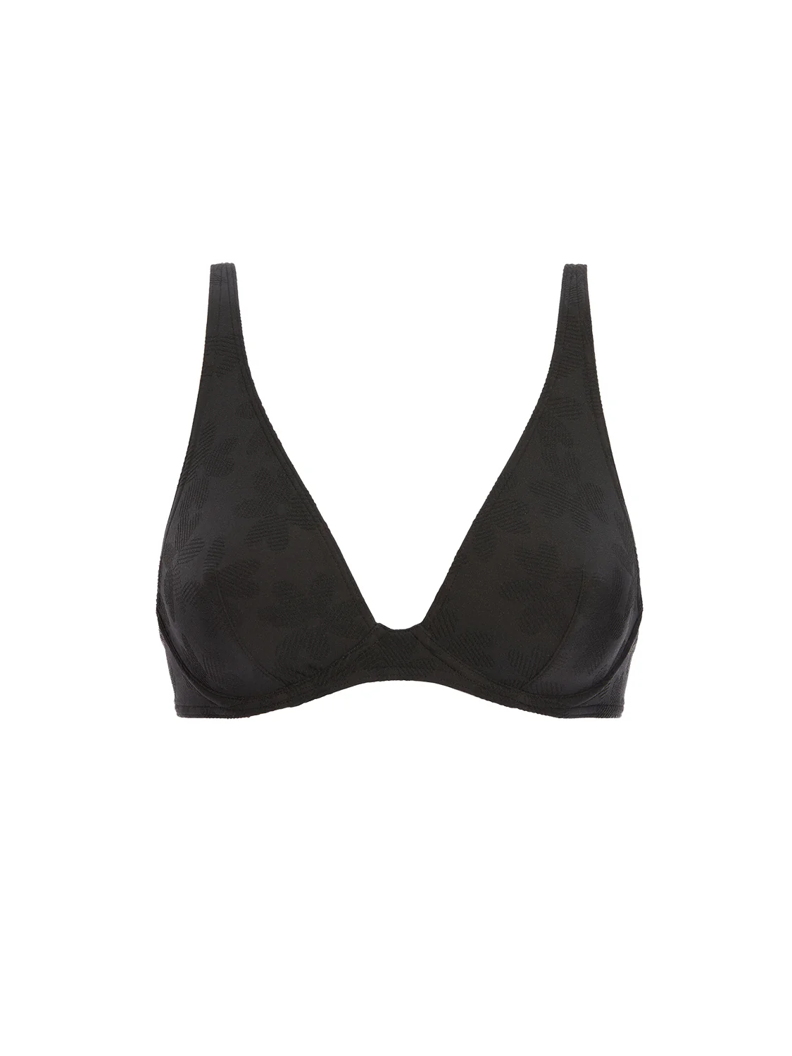 Haut de maillot de bain triangle avec armatures - Noir - Image 7