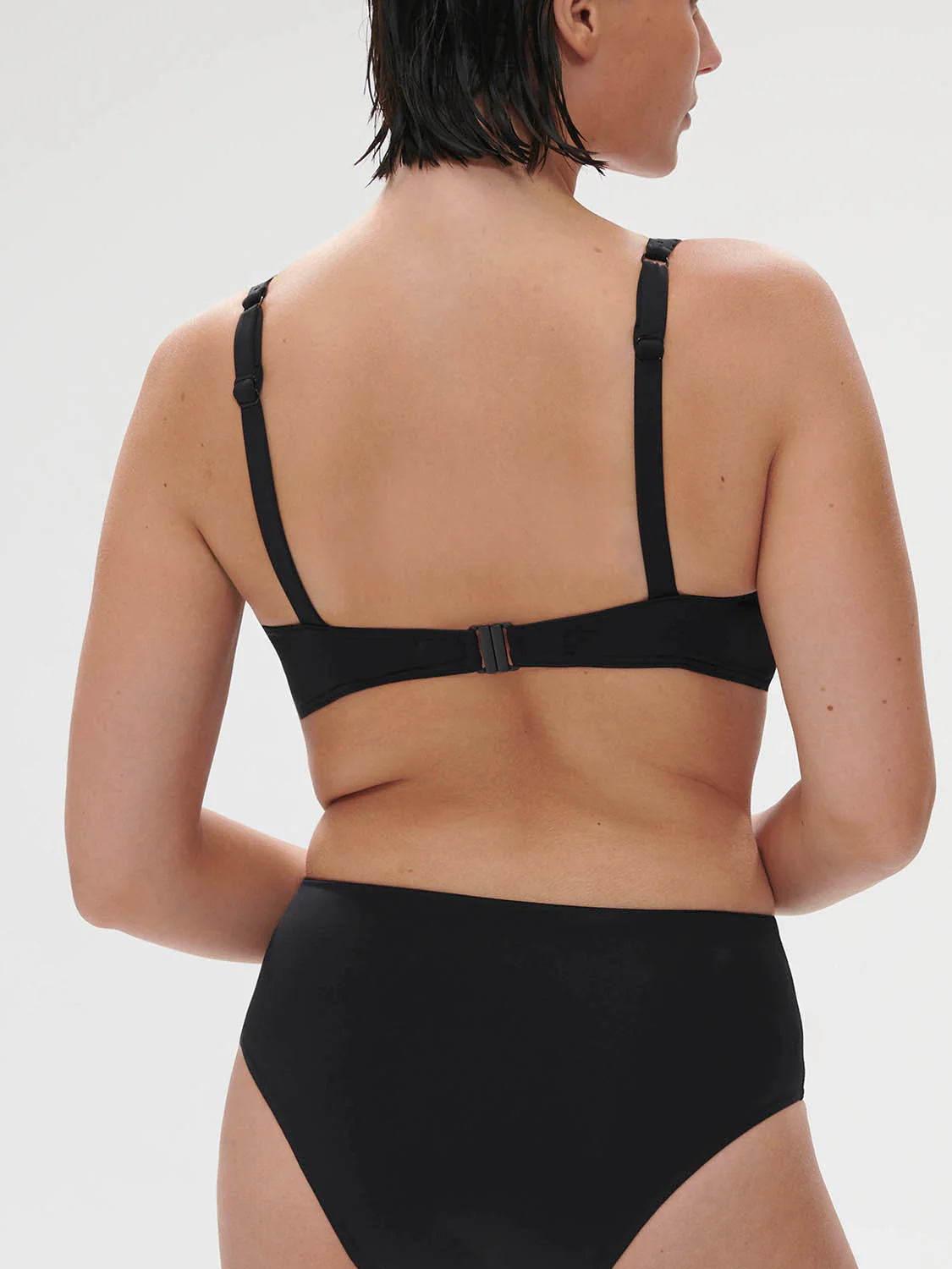 Haut de maillot de bain triangle avec armatures - Noir - Image 5