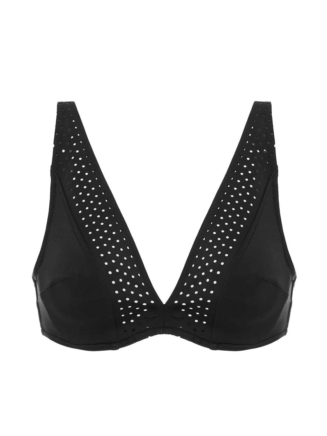 Haut de maillot de bain triangle avec armatures - Noir - Image 6