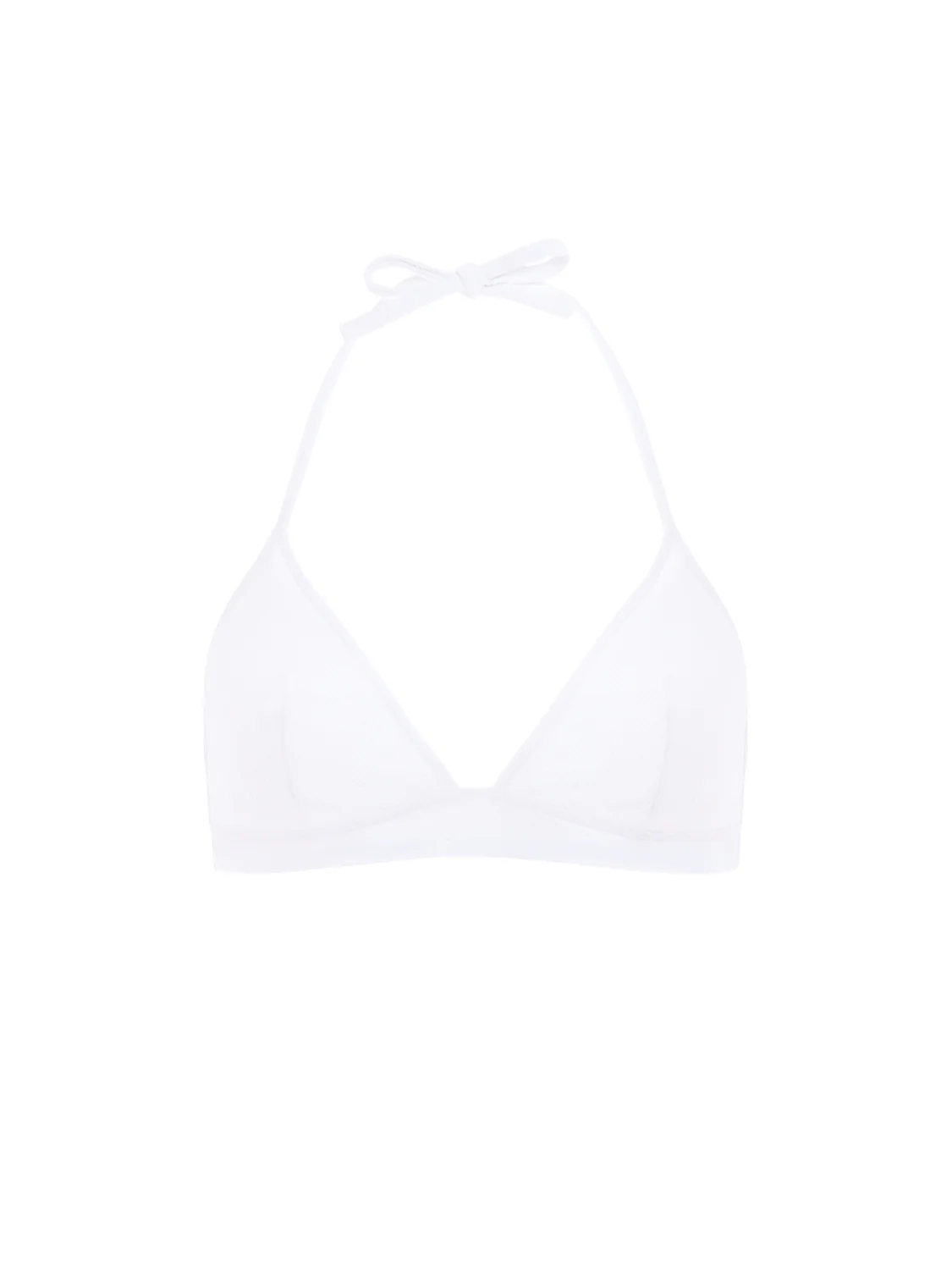 Haut de maillot de bain triangle sans armature - Blanc - Image 7
