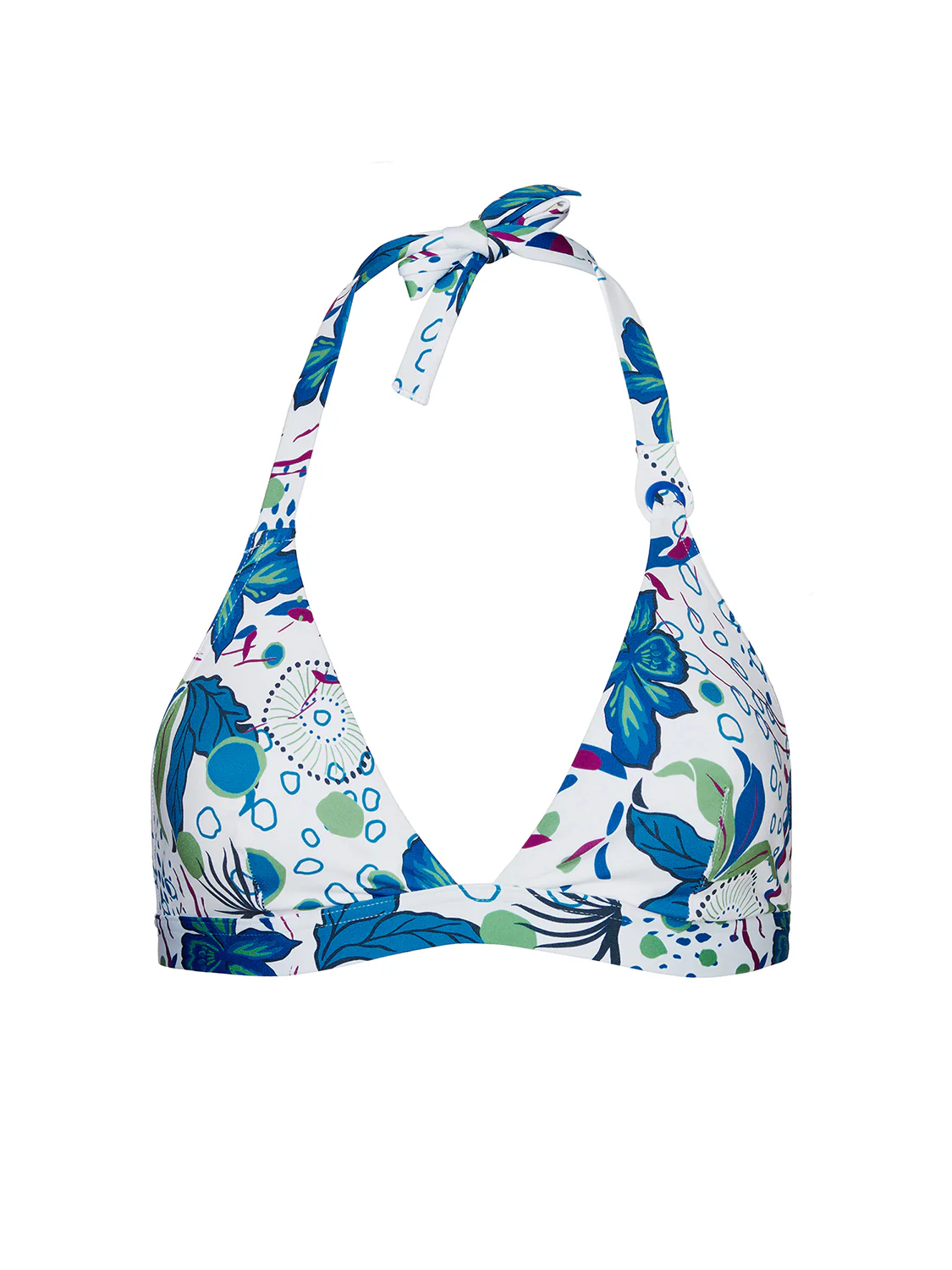 Haut de maillot de bain triangle sans armature - Blanc Littoral - Image 3