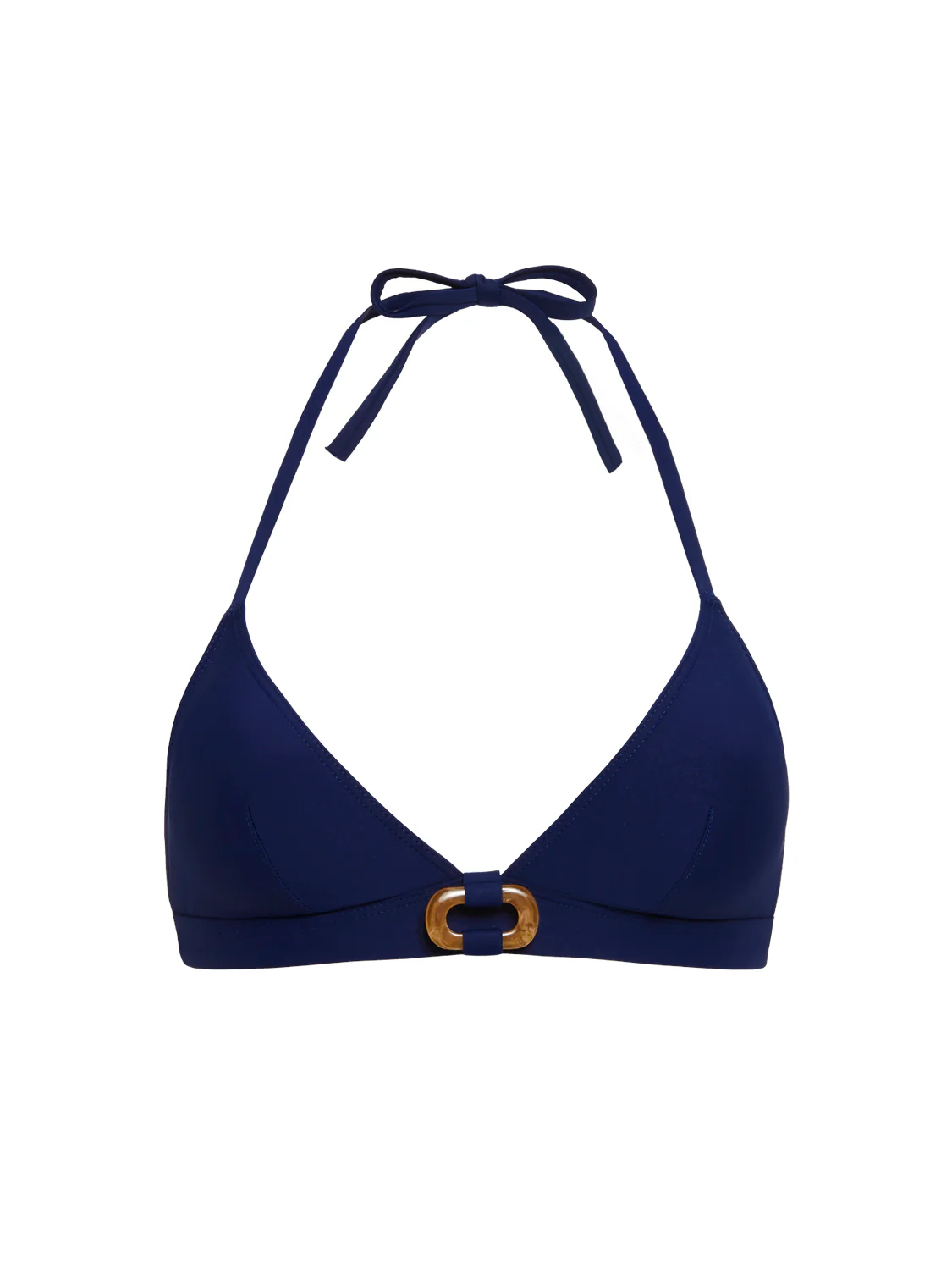 Haut de maillot de bain triangle sans armature - Marine - Image 7