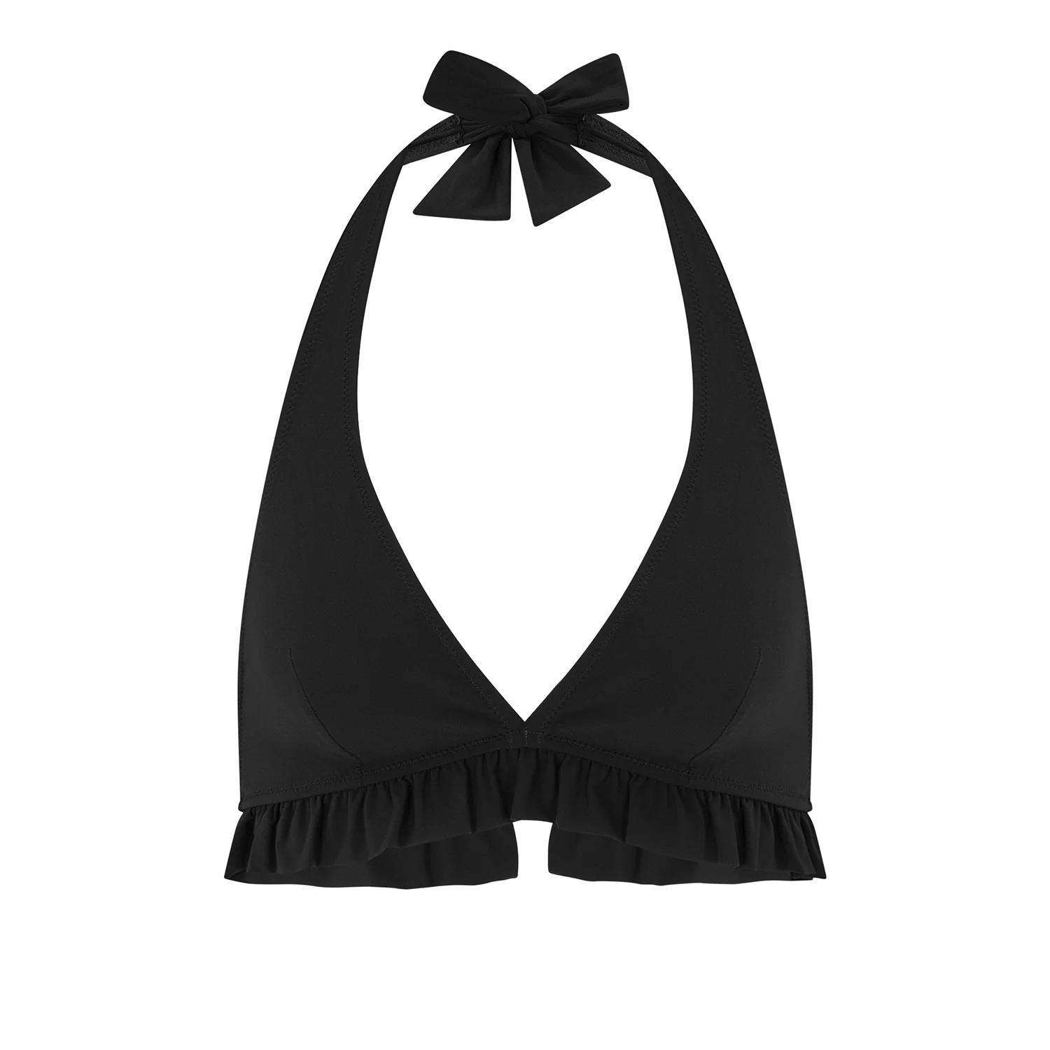 Haut de maillot de bain triangle sans armature - Noir - Image 3