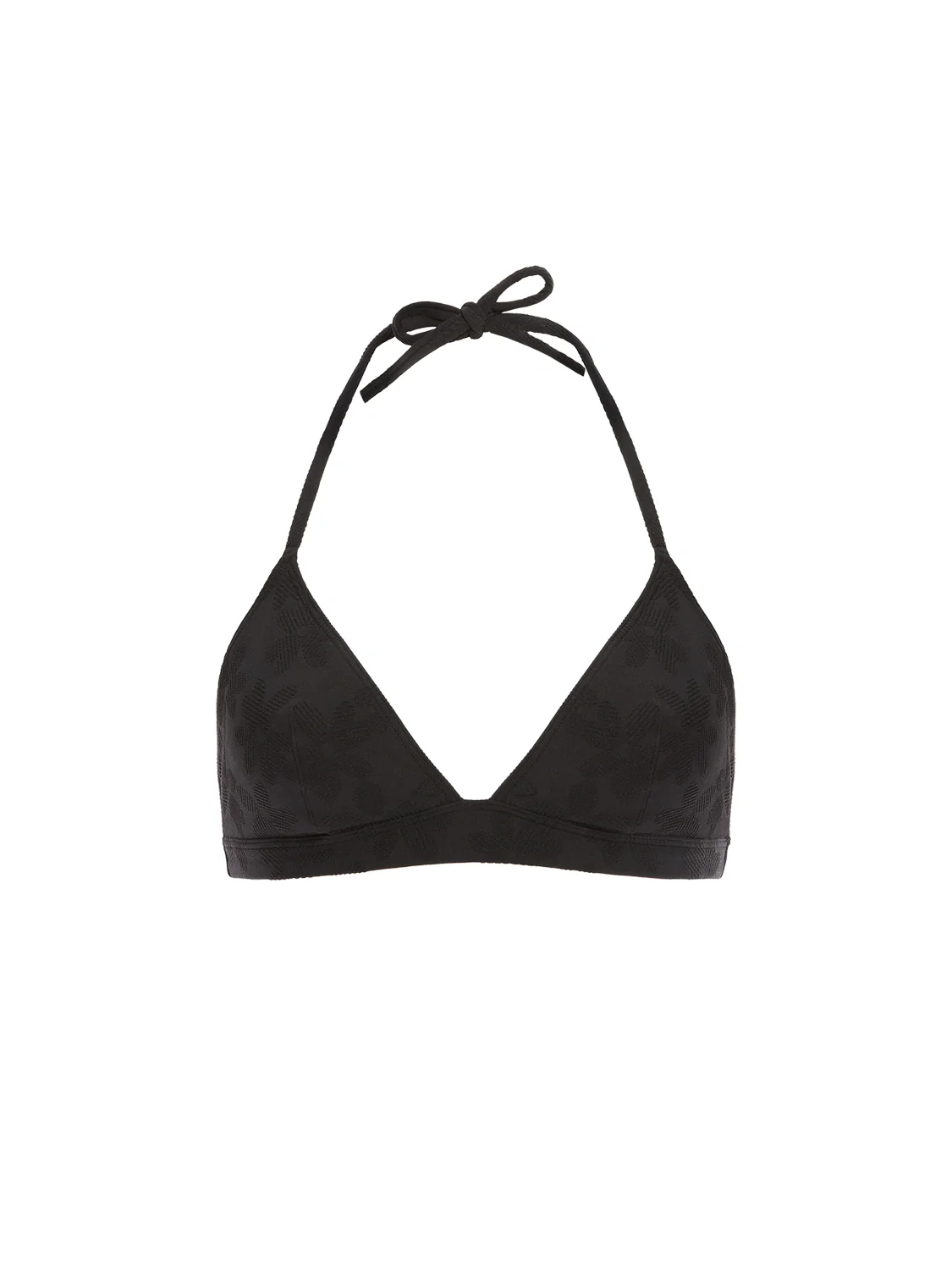 Haut de maillot de bain triangle sans armature - Noir - Image 6