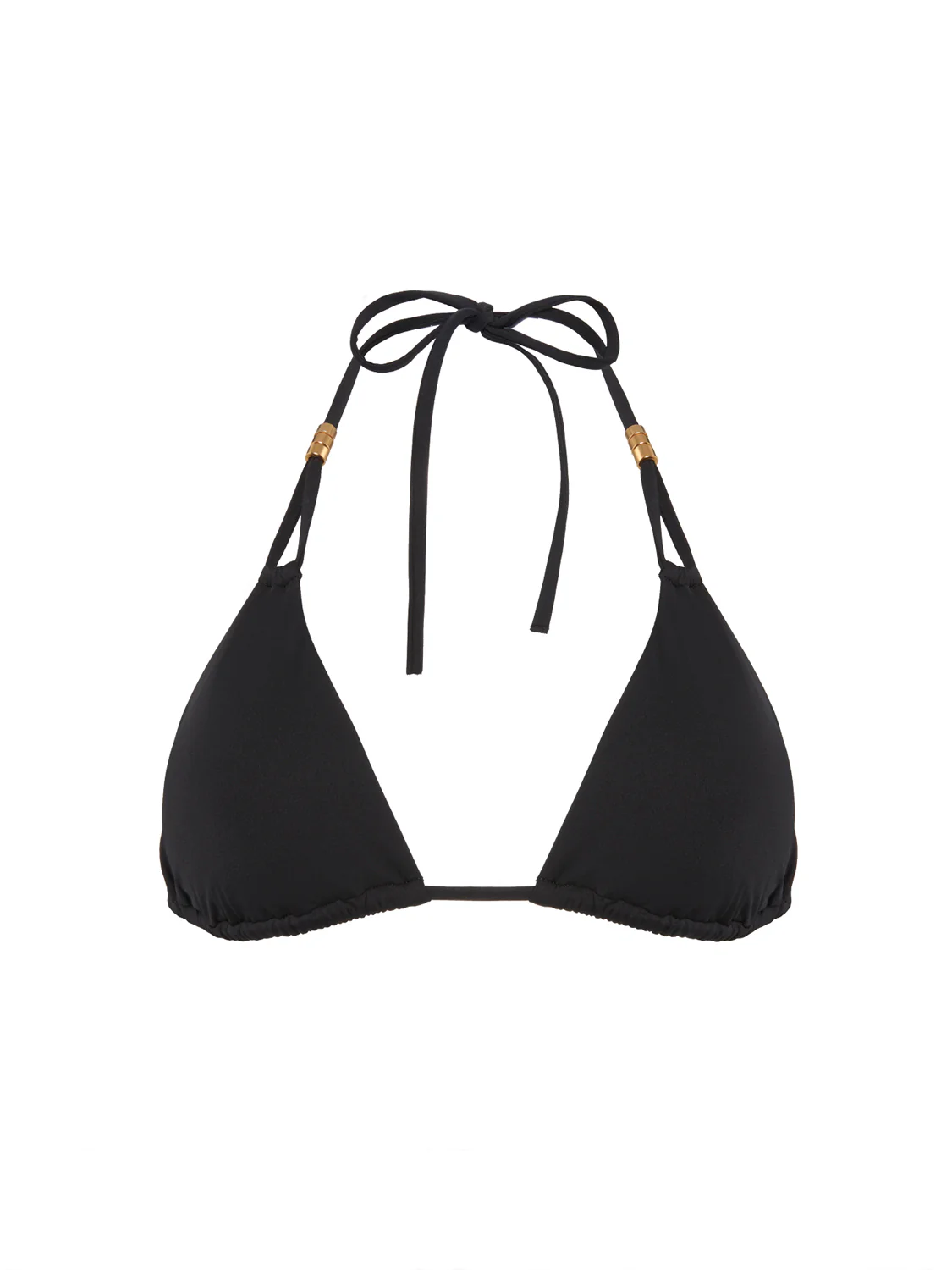 Haut de maillot de bain triangle sans armature - Noir - Image 5