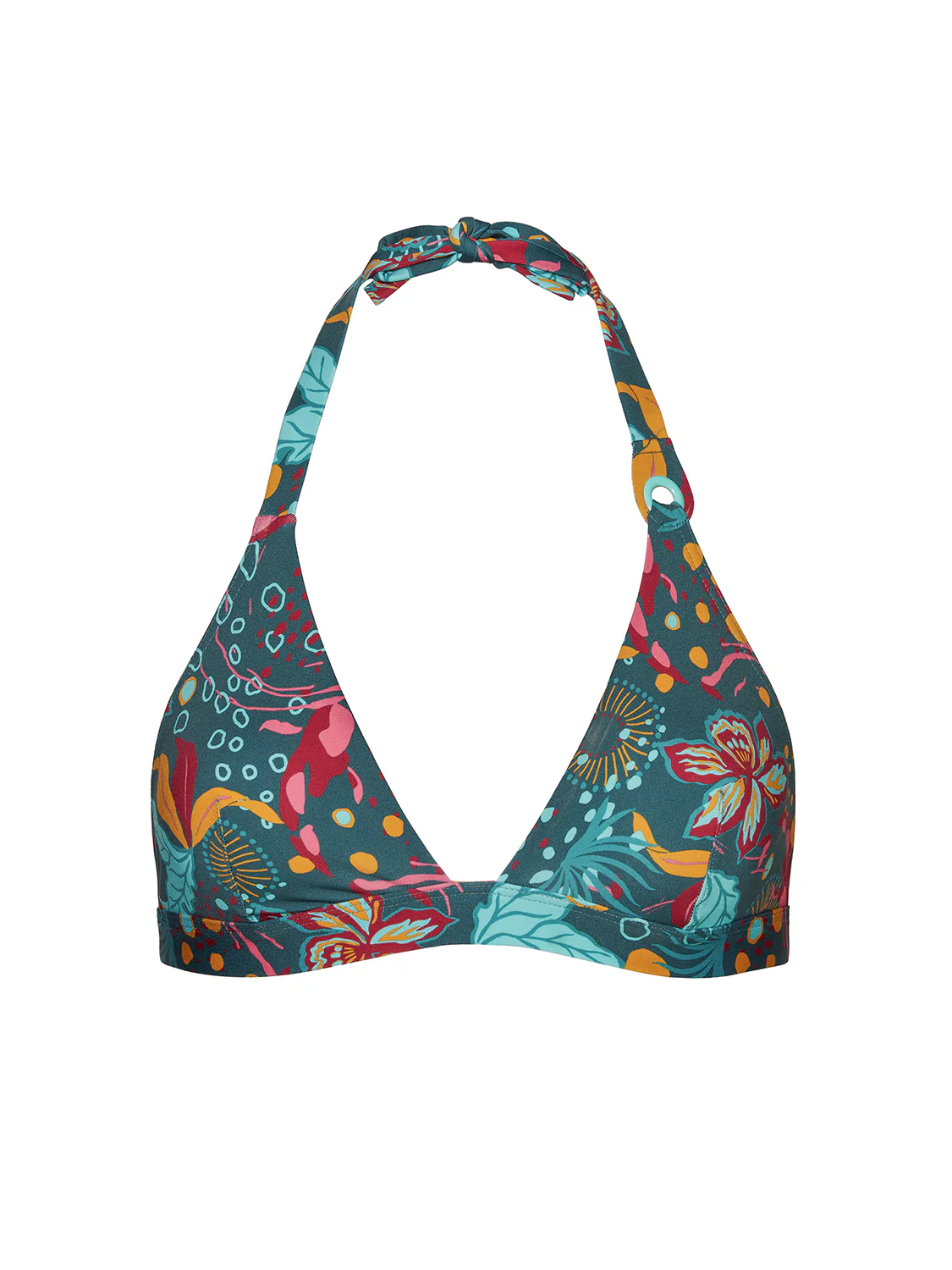 Haut de maillot de bain triangle sans armature - Vert Lagune - Image 6