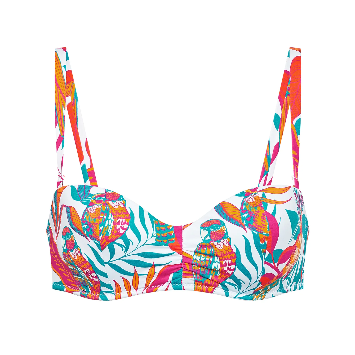 Haut de maillot de bain bandeau coque sans armature - Blanc Summer - Image 4