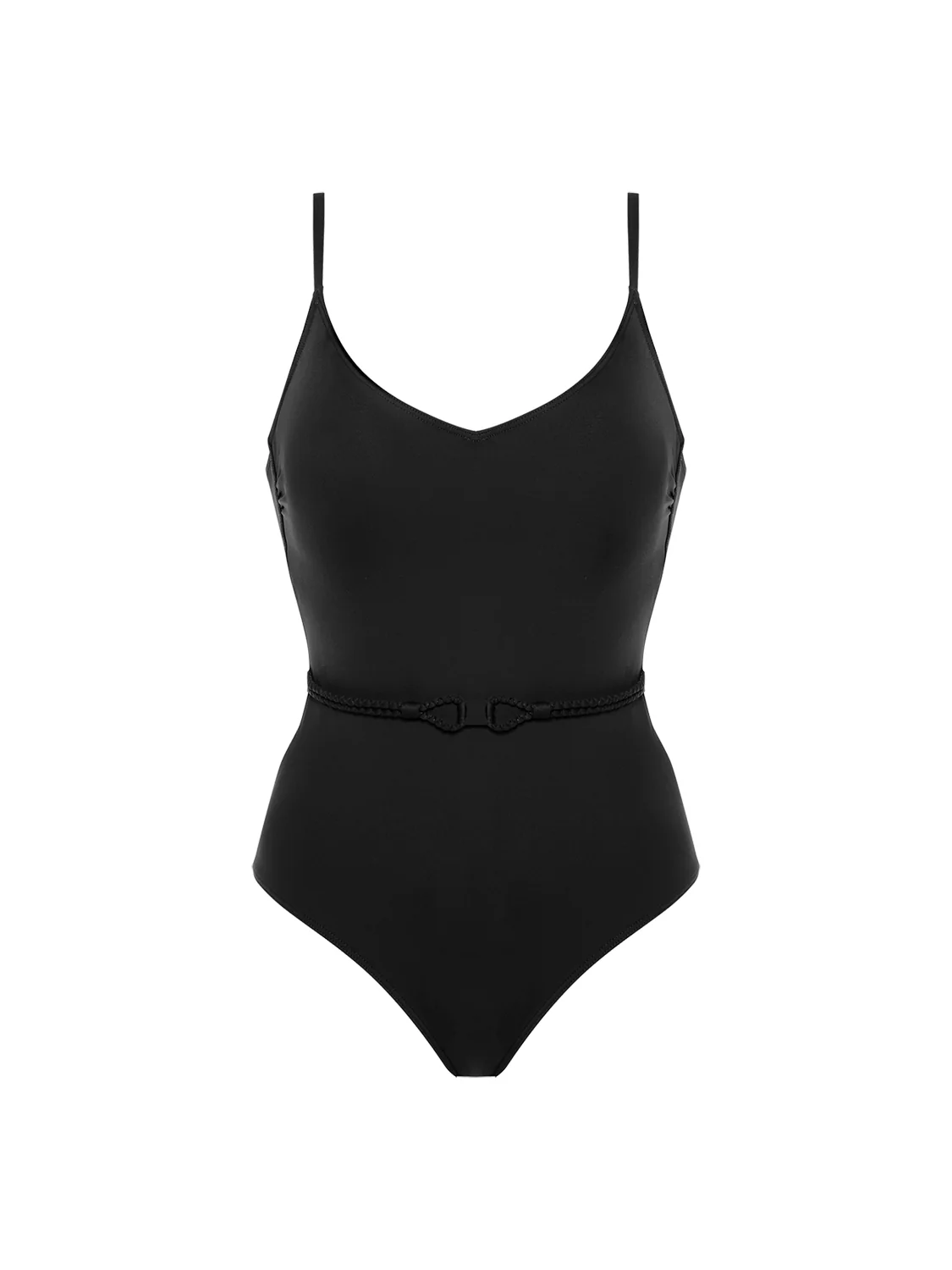 Maillot de bain 1 pièce bonnet mousse sans armature - Noir - Image 7
