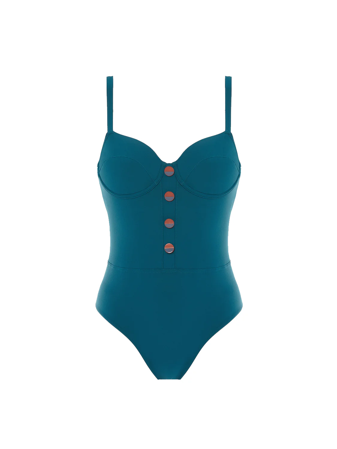 Maillot de bain 1 pièce de bain avec armatures - Bleu mystère - Image 6