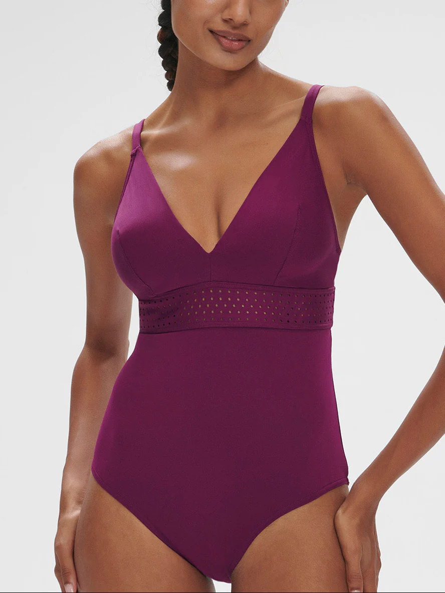 Maillot de bain 1 pièce de bain avec armatures cachées - Mûre