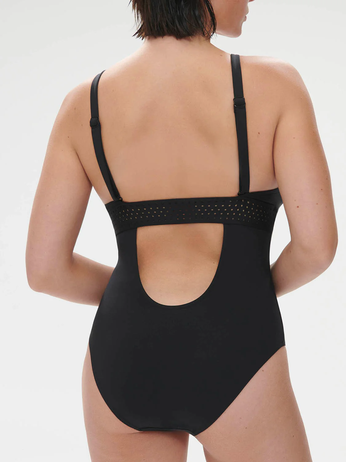 Maillot de bain 1 pièce de bain avec armatures cachées - Noir - Image 5