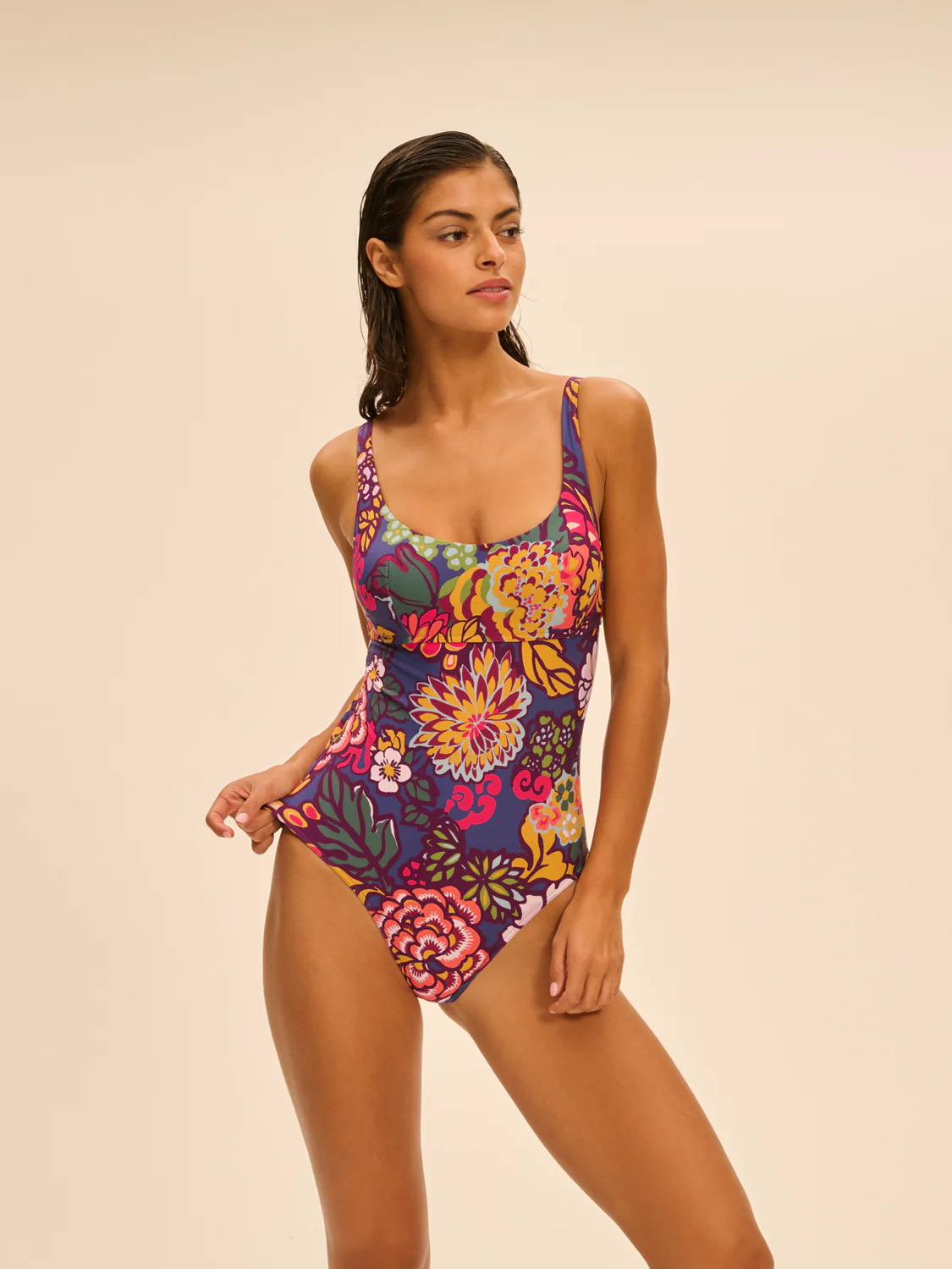 Maillot de bain 1 pièce de bain avec armatures - Imprimé Bloom - Image 3