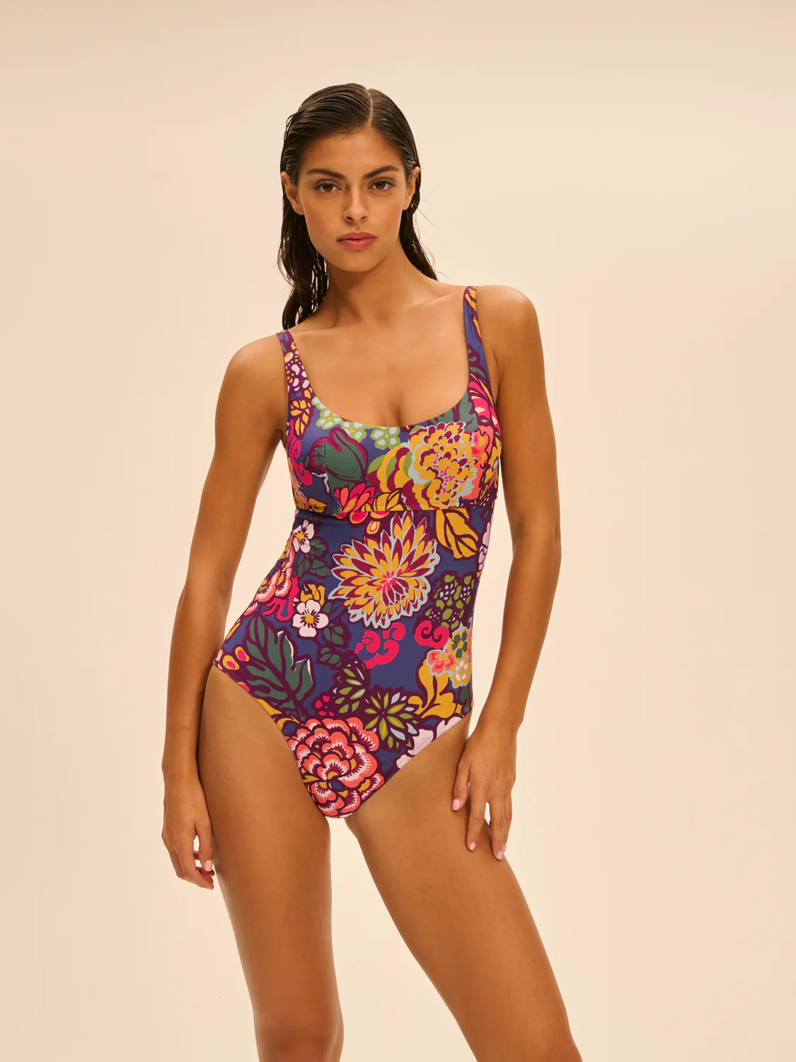Maillot de bain 1 pièce de bain avec armatures - Imprimé Bloom - Image 4