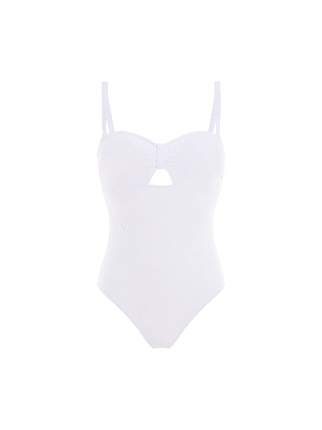 Maillot de bain une pièce bandeau - Blanc - Image 8