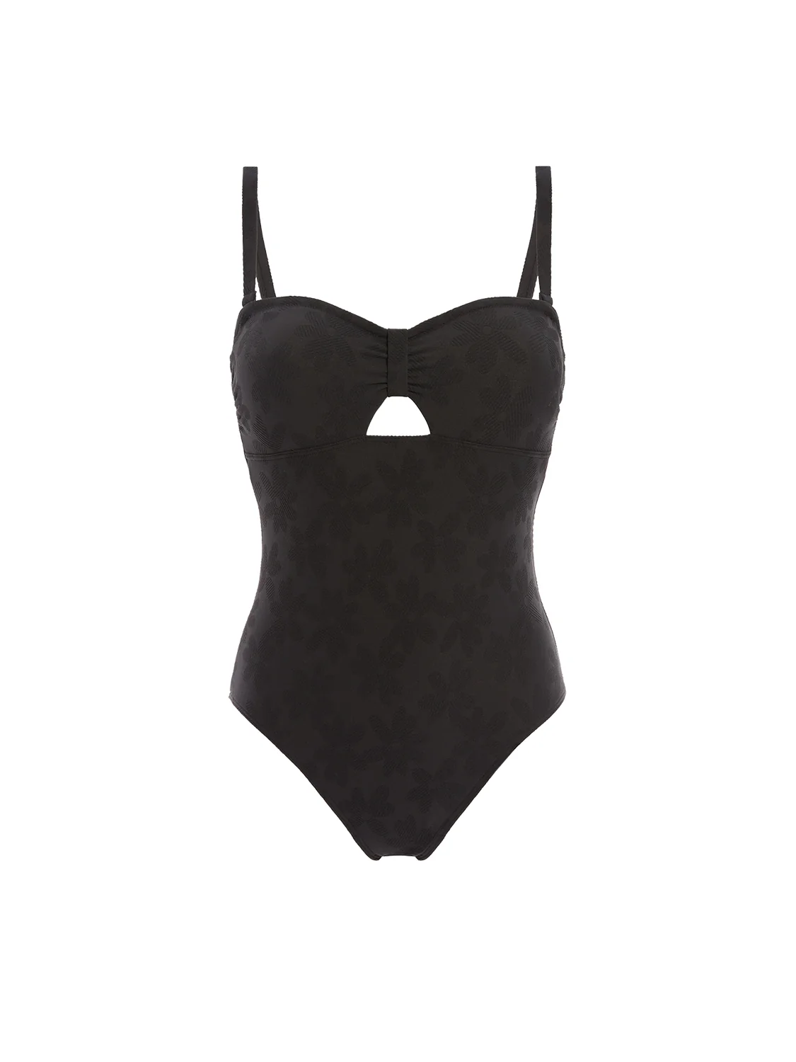 Maillot de bain une pièce bandeau - Noir - Image 6