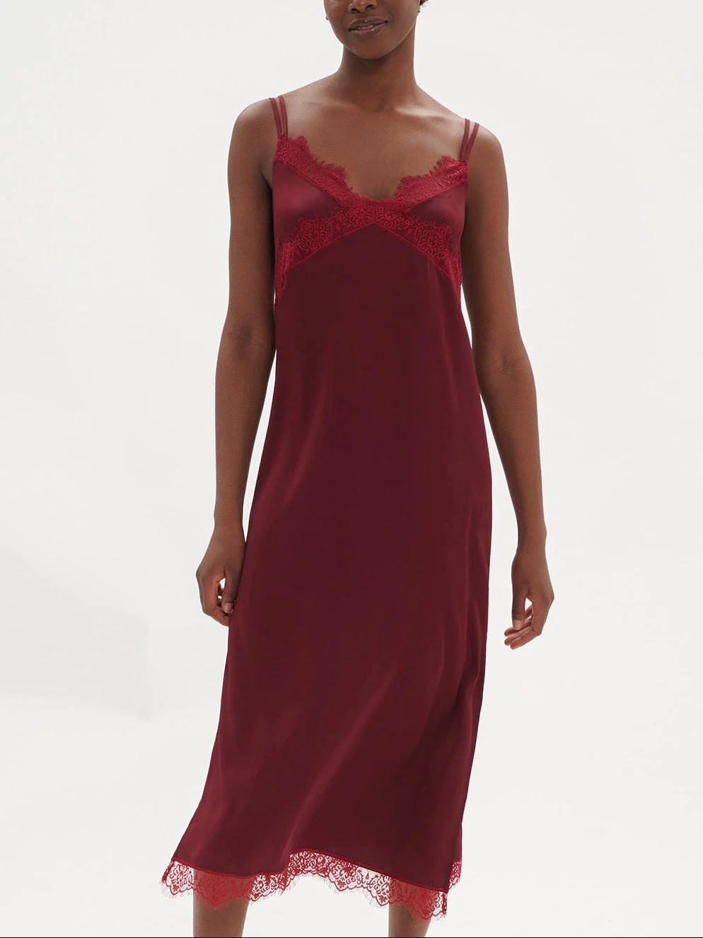 Nuisette longue - Rouge Spinelle
