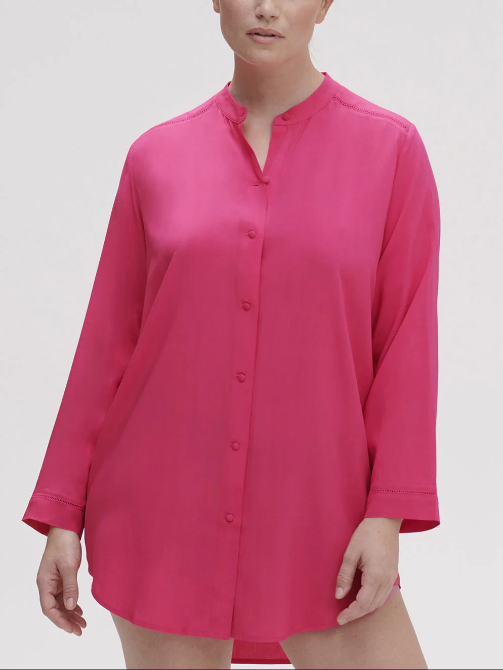 Nuisette manches longues - Rose Pitaya - Image 3