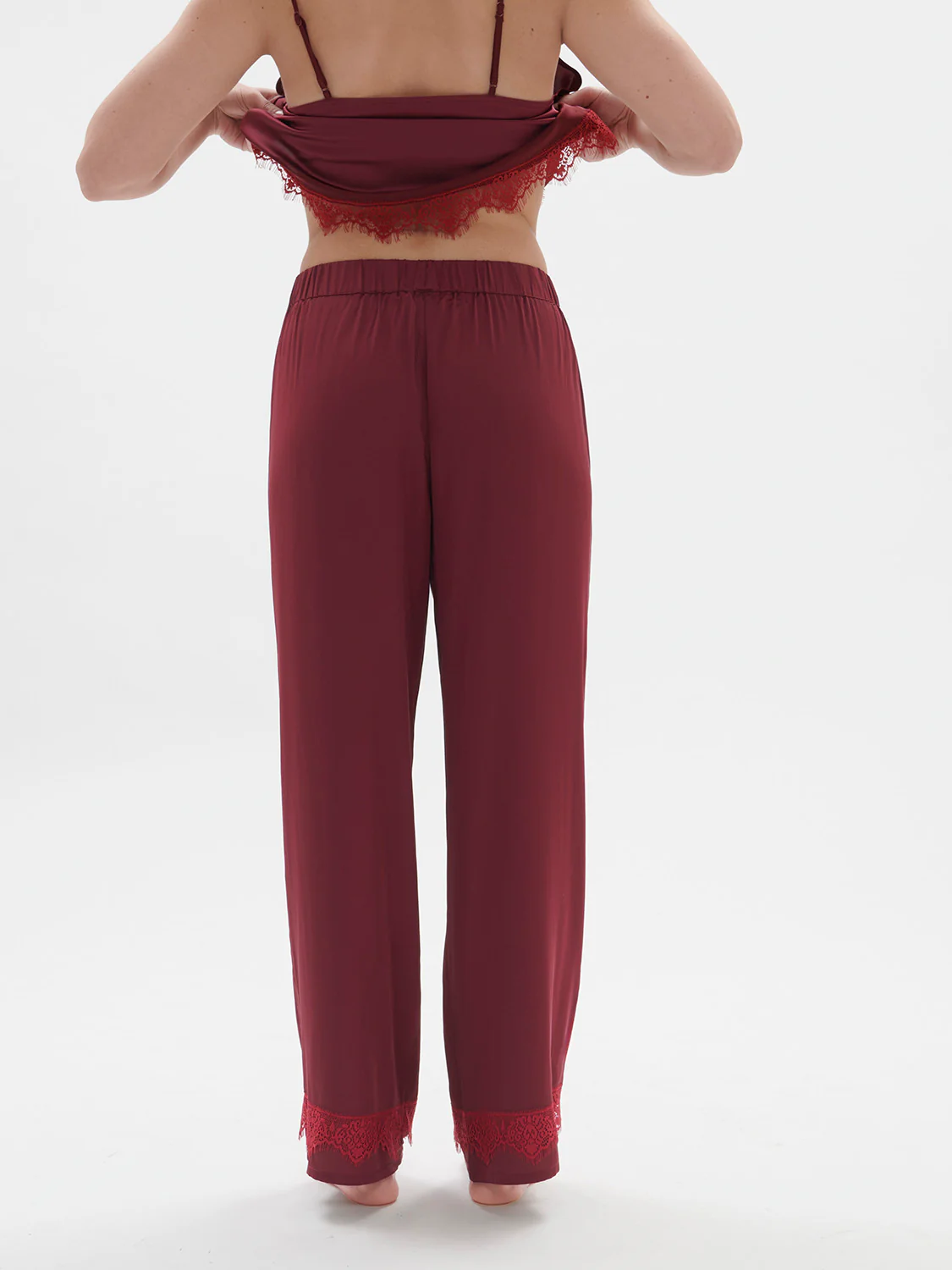 Pantalon - Rouge Spinelle - Image 4