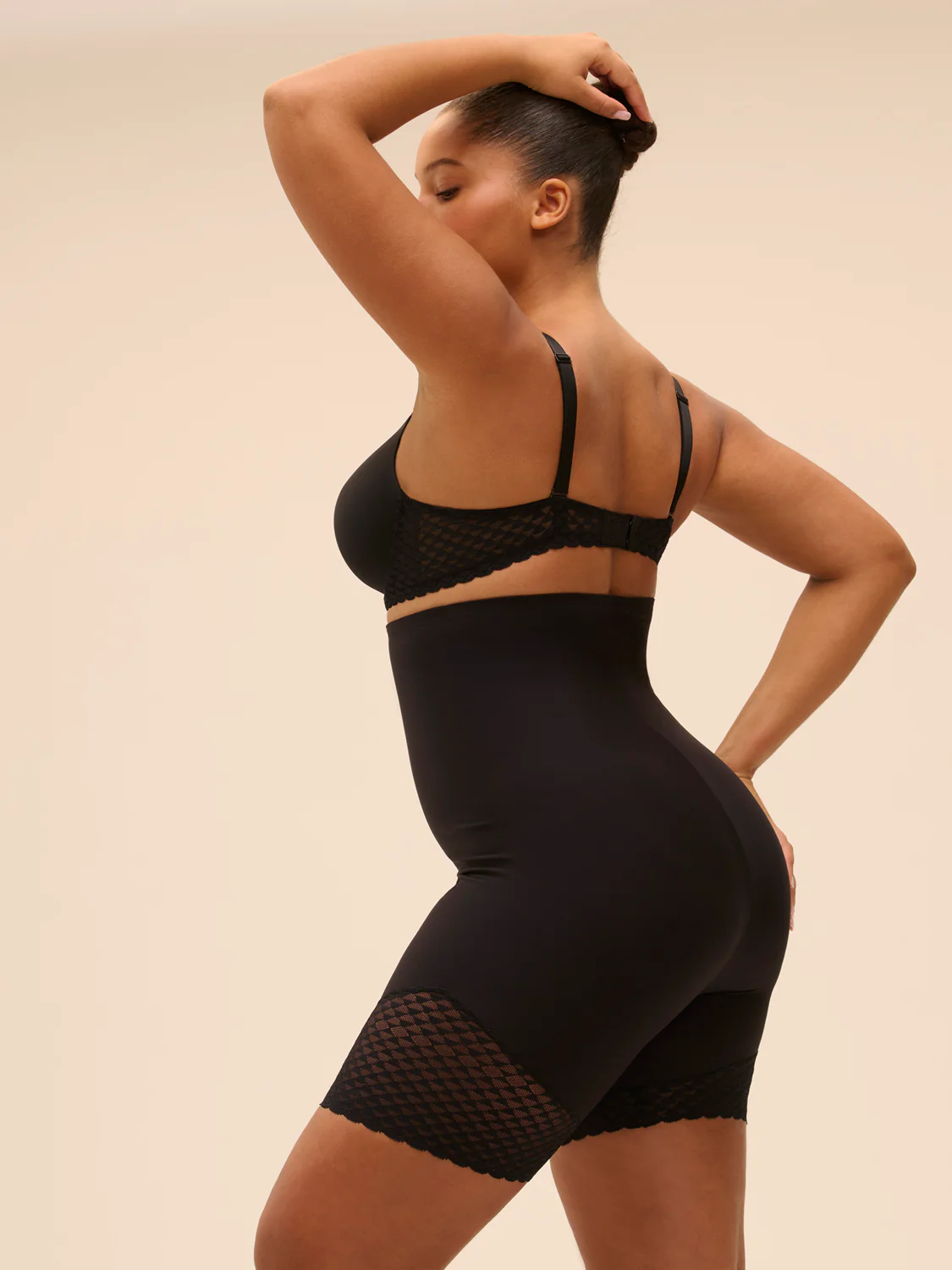 Panty haut gainant - Noir - Image 11