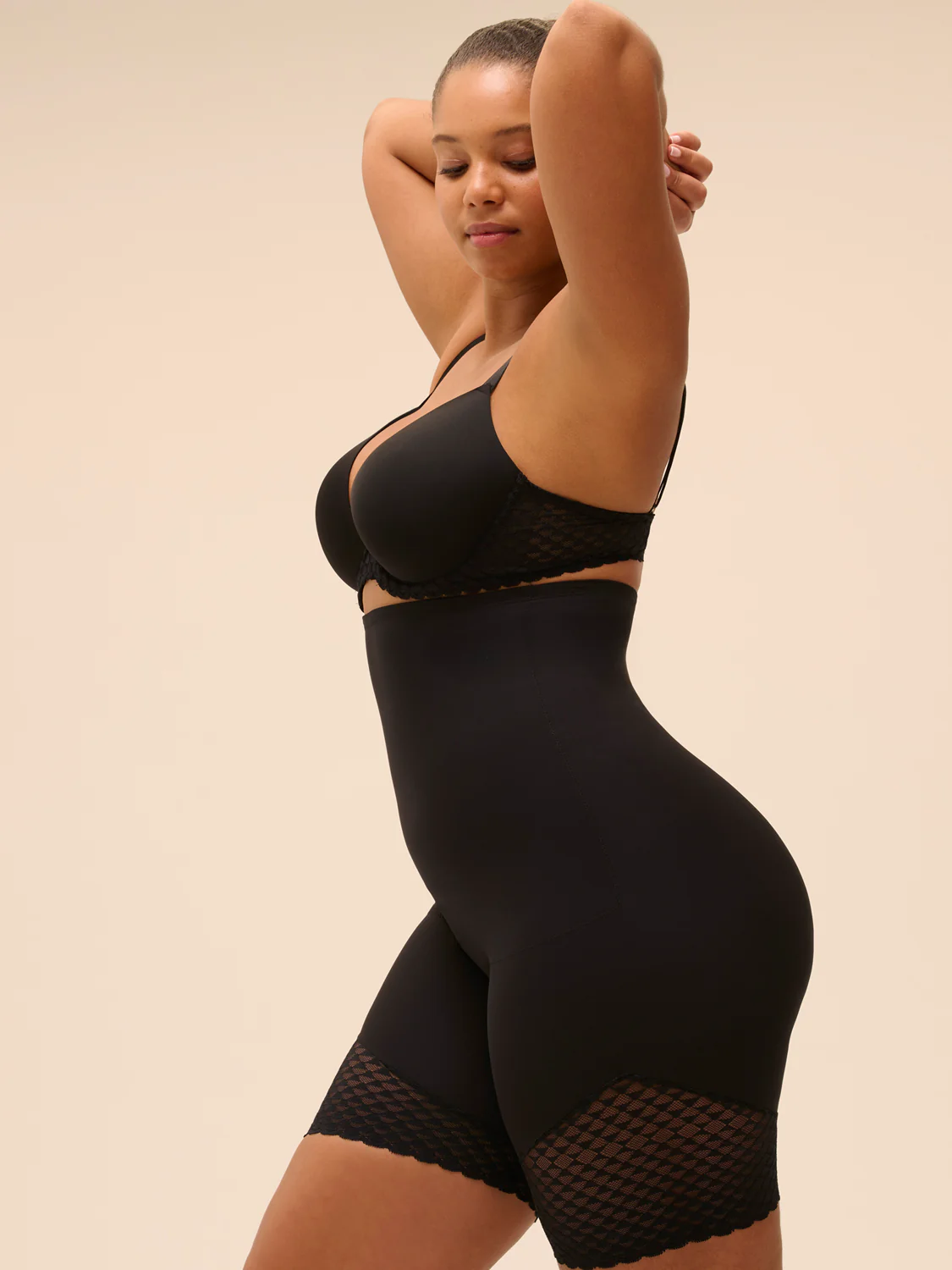 Panty haut gainant - Noir - Image 9