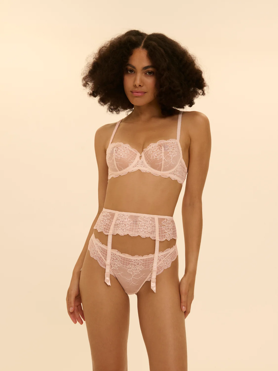Porte-jarretelles - Rose sakura - Image 4