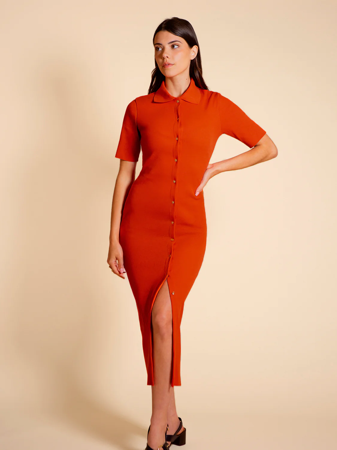 Robe longue - Orange Grenadier
