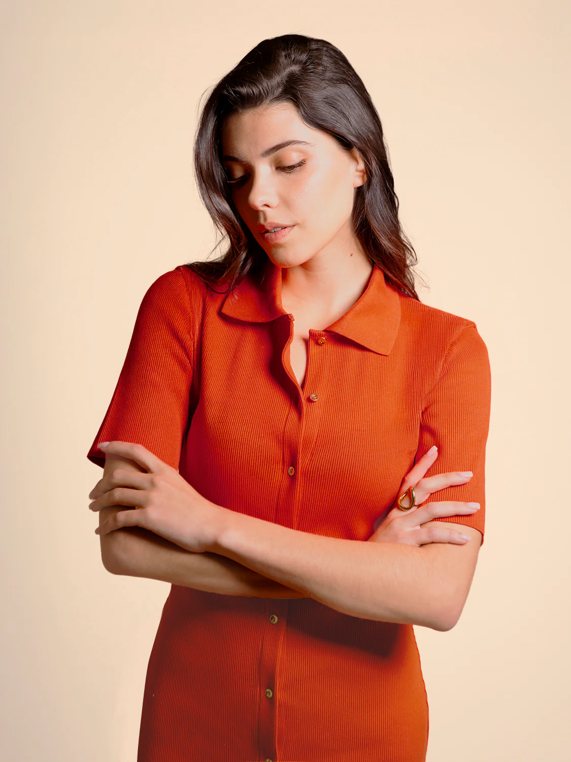 Robe longue - Orange Grenadier - Image 2