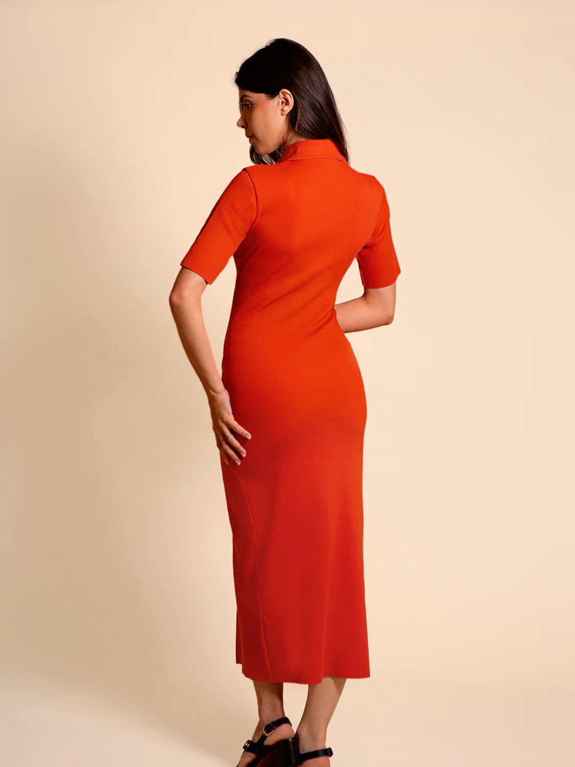 Robe longue - Orange Grenadier - Image 3