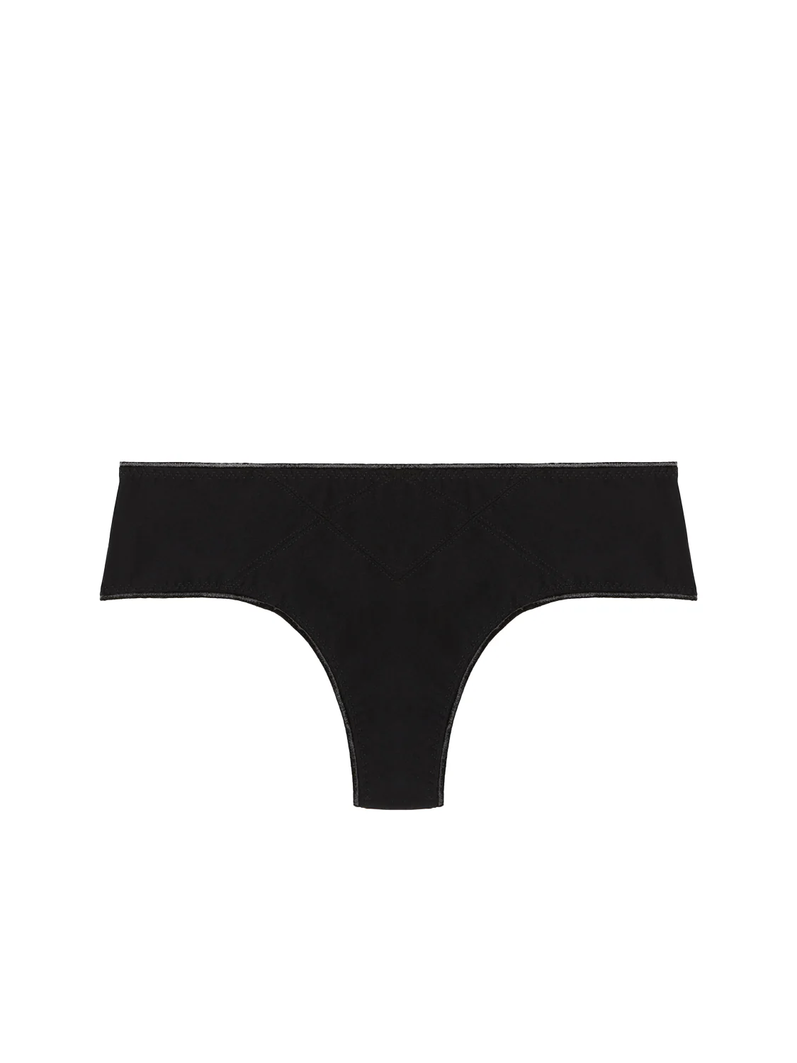 Shorty échancré - Noir - Image 3