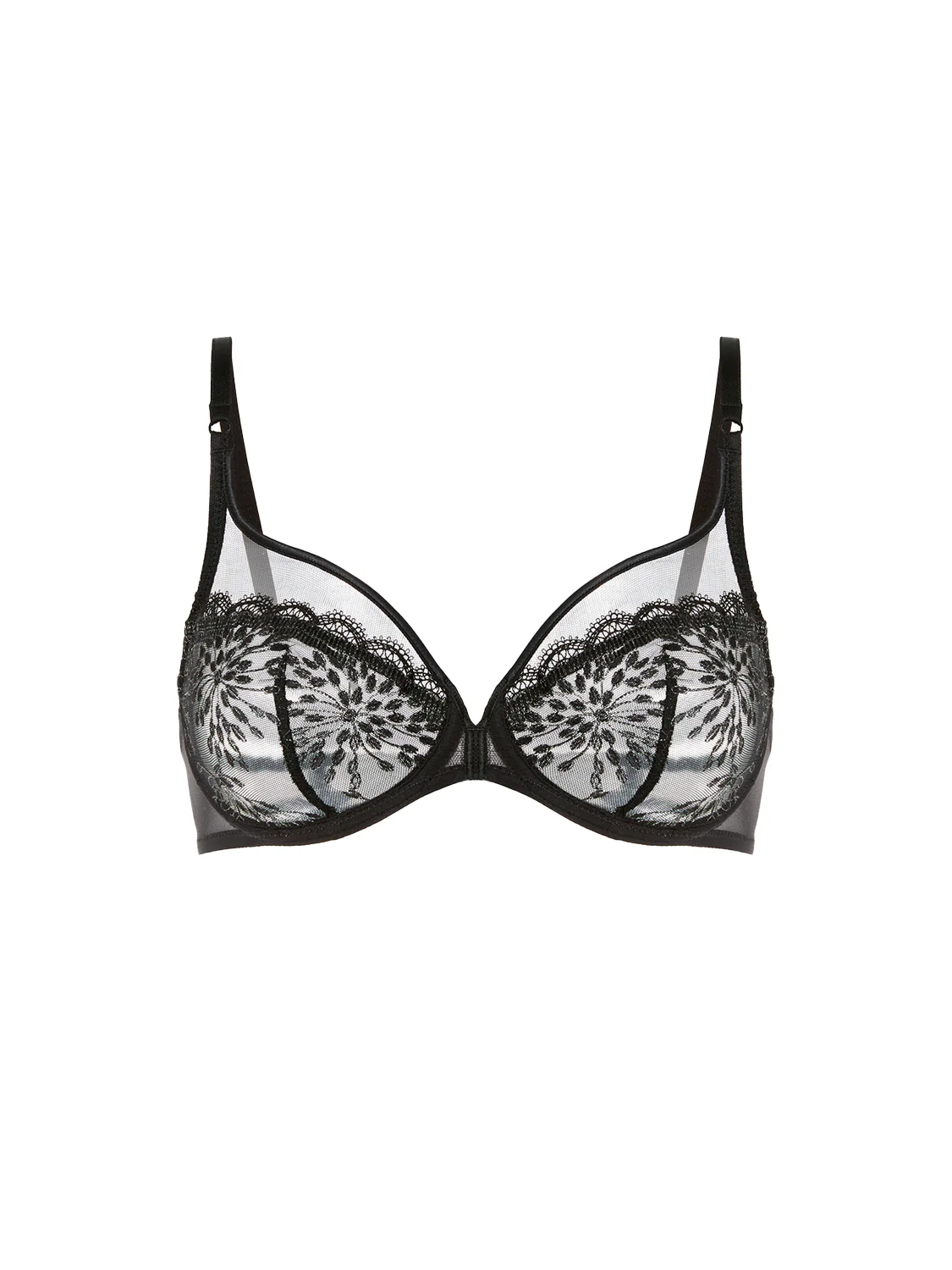 Soutien-gorge armature décolleté plongeant - Noir - Image 7