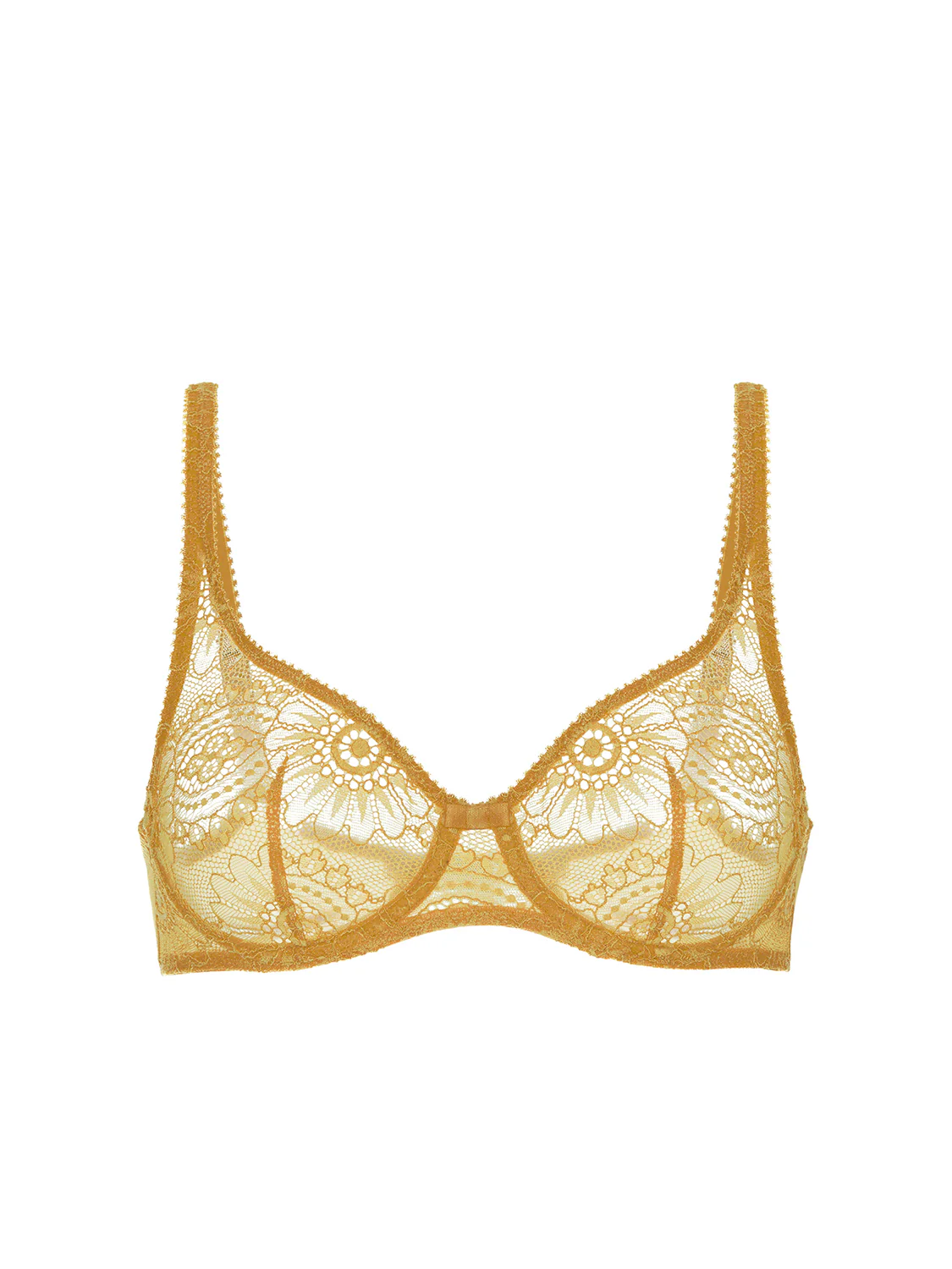 Soutien-gorge armatures décolleté galbé - Golden Yellow - Image 3