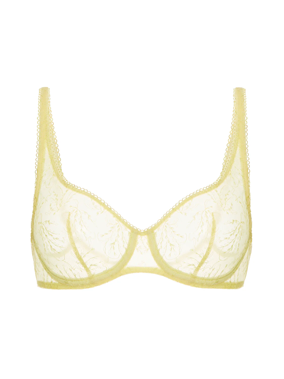 Soutien-gorge armatures décolleté galbé - Jaune Yuzu - Image 3